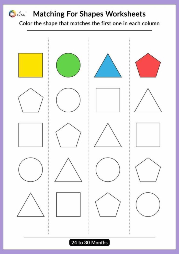 Engaging Shape Matching Fun worksheet for young learners practicing 3-D shapes skills Kindergarten geometry worksheet featuring 3-D shape matching and coloring activities