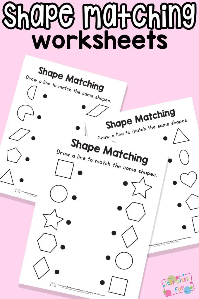 Shape matching fun with 3-D shapes worksheet for kindergarten students number 17 Kindergarten geometry worksheet featuring 3-D shape matching and coloring activities for young learners