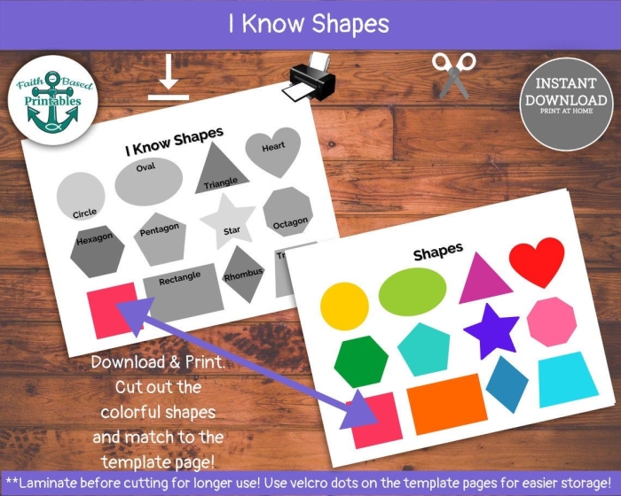 Shape Matching Fun worksheet with colorful 3-D shapes for young learners to identify and color in Kindergarten worksheet featuring shape matching with 3-D shapes like cubes and cones for multiplication practice
