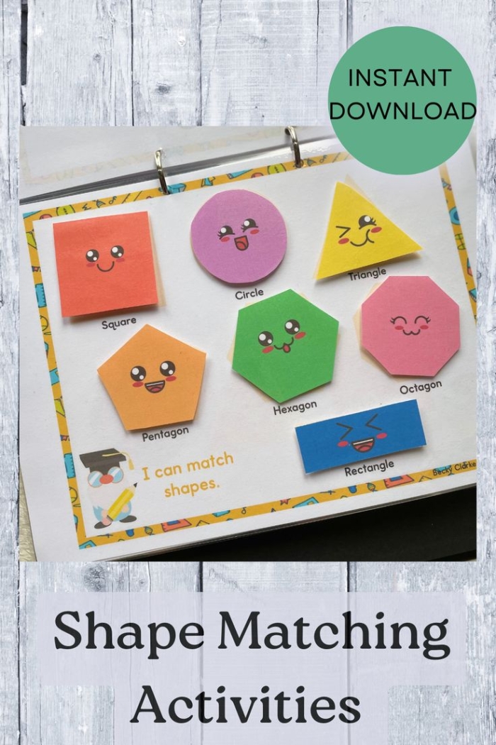 Shape Matching Fun worksheet featuring cubes, spheres, cones, and rectangular prisms for young learners Kindergarten students practicing 3D shape recognition with colorful shapes in a worksheet