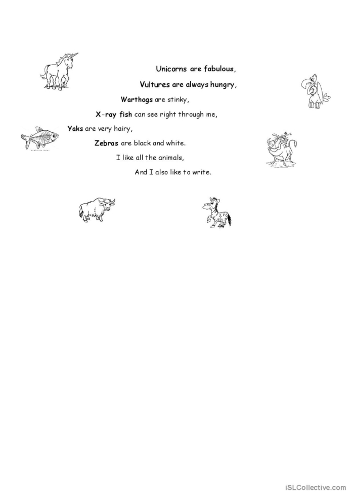 My Animal Alphabet Chart for Kindergarten Learning Activities A colorful animal alphabet chart worksheet designed for kindergarten children