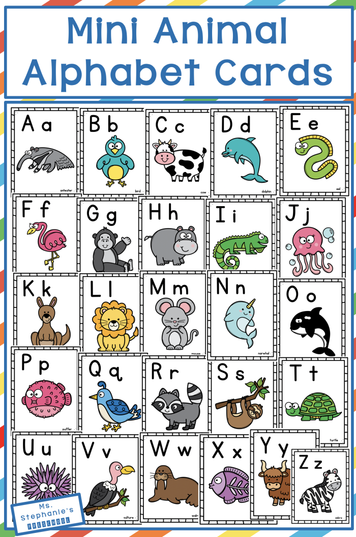 Fun and engaging My Animal Alphabet Chart for kindergarten learners. Kids working on their animal alphabet chart worksheet featuring various animals.