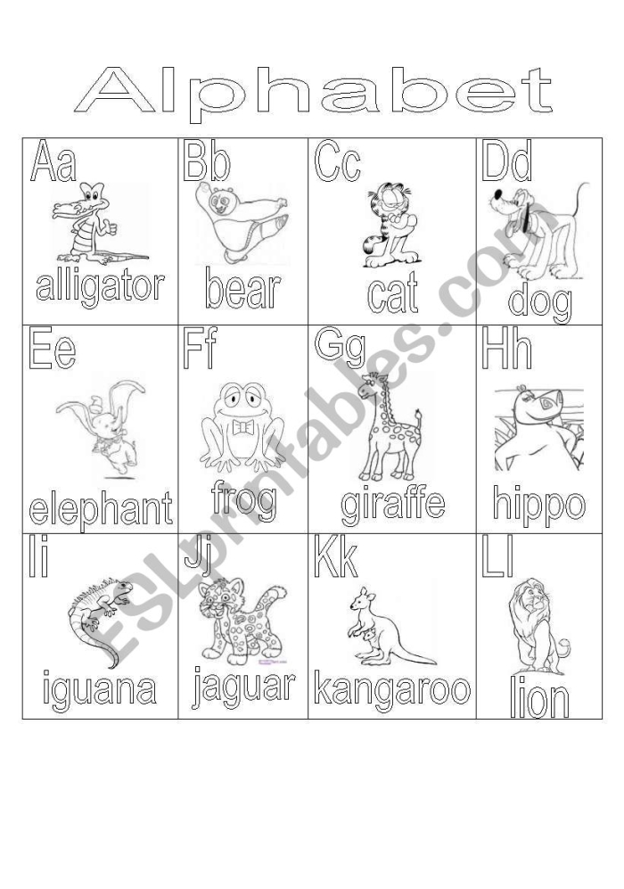 Printable My Animal Alphabet Chart for early life science learning Kids engaging with their custom animal alphabet chart worksheet for kindergarten