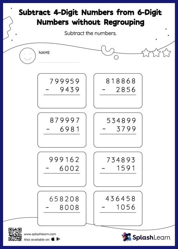 Animal picture problems for subtracting six in a kindergarten worksheet