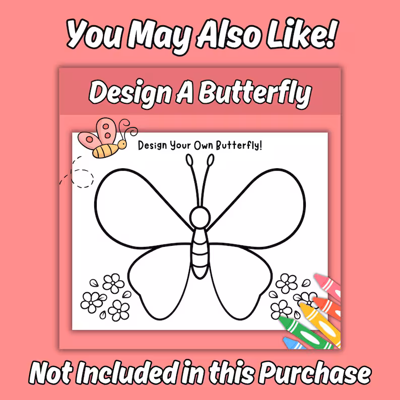 Creative craft project featuring butterfly designs for young learners Colorful butterfly bracelet worksheet for kindergarten phonics activity