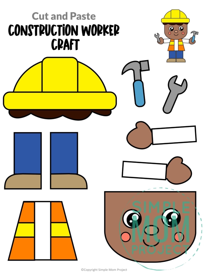 Kindergarten Community Workers worksheet featuring vehicles needing assistance