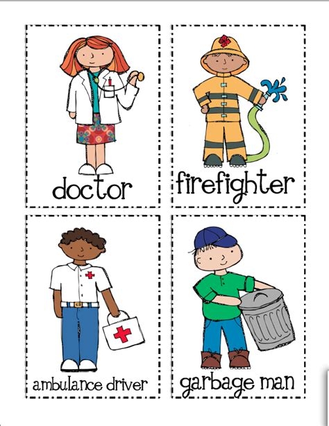 Kindergarten worksheet featuring community workers and their vehicles to match