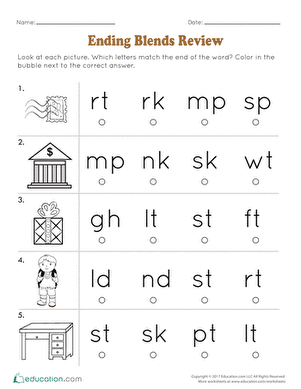 Multiplication-themed ending blends activity for young learners image 4 Kindergarten worksheet practicing ending consonant blends like mp, nk, and ft