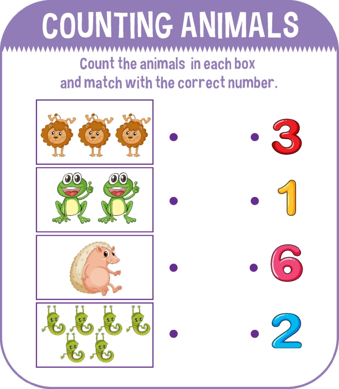 Double digit number recognition activity with fun insect illustrations for young learners Kindergarten phonics worksheet featuring colorful creepy crawlies for counting practice