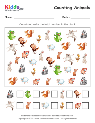 Fun double-digit counting activity with bugs for young learners in phonics class Kindergarten Creature Counting worksheet featuring colorful creepy crawlies for number practice