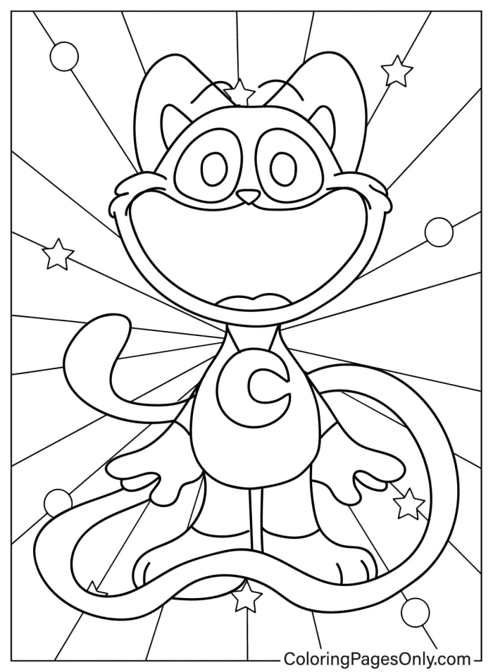 Color by Number Cat Nap activity for young learners in data and graphing category, worksheet 10 Kindergarten color-by-number worksheet featuring a cozy cat nap scene for early data and graphing skills
