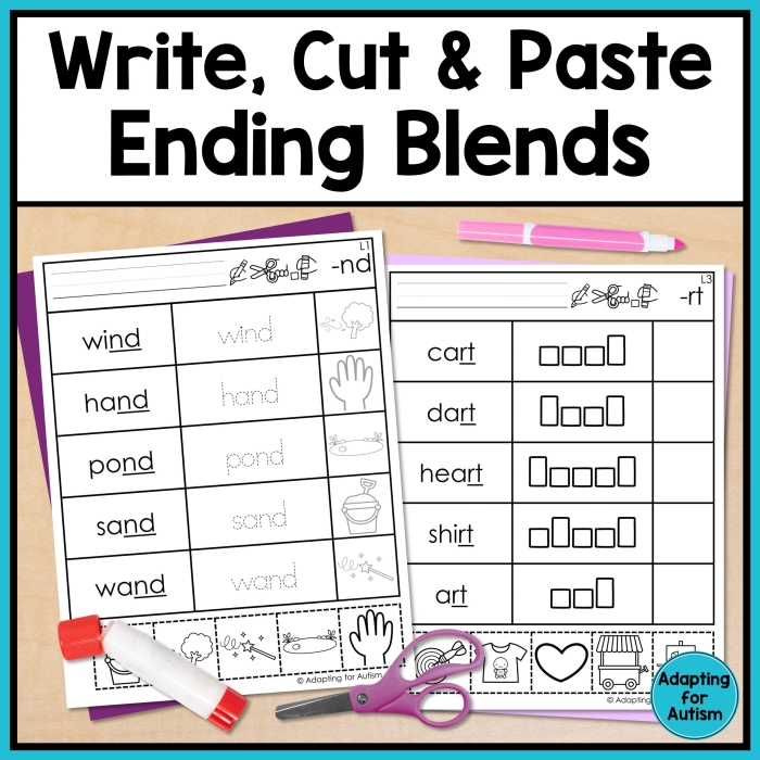 Ending blends practice sheet for young learners in multiplication category Kindergarten worksheet focusing on ending consonant blends like mp, nk, and ft