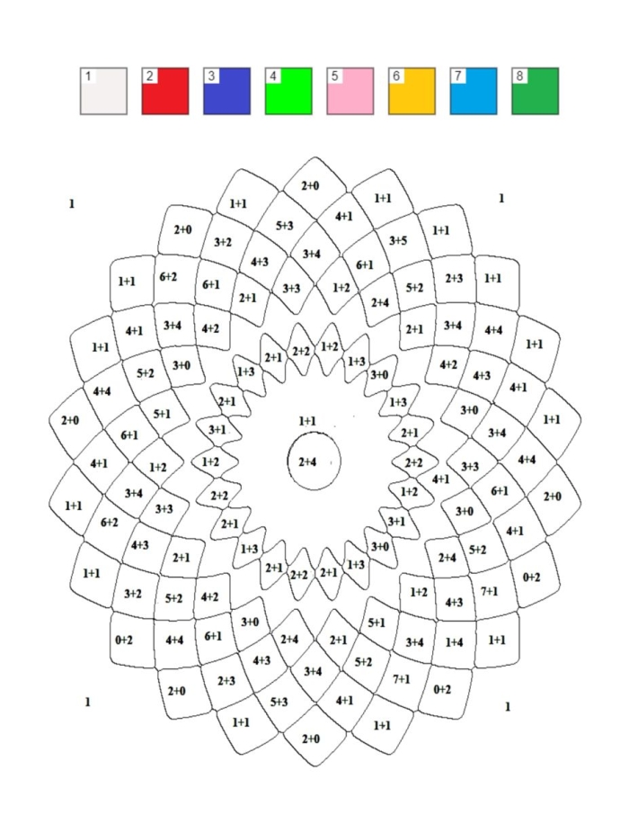 Color by Number Flower activity for practicing number recognition and coloring skills for young learners Kindergarten worksheet featuring a flower to color by matching numbers and words