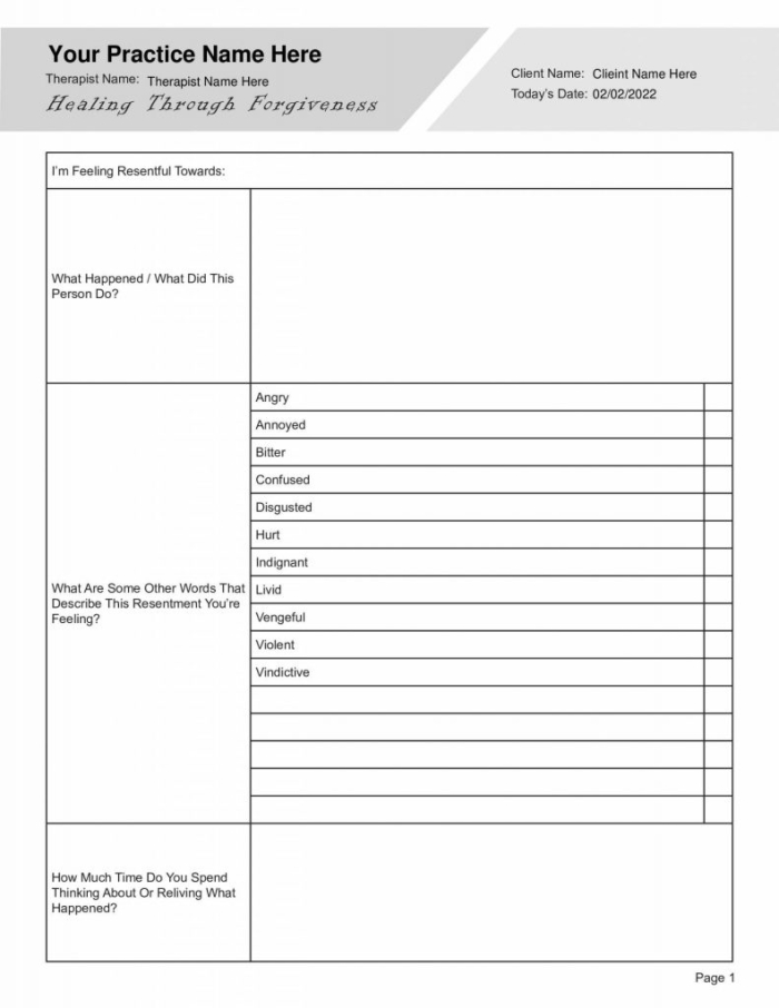 Social emotional learning activity with words on fingers to help kids practice forgiveness skills Kindergarten Foregiveness Fingers worksheet showing a hand with words like love and listen to teach forgiveness