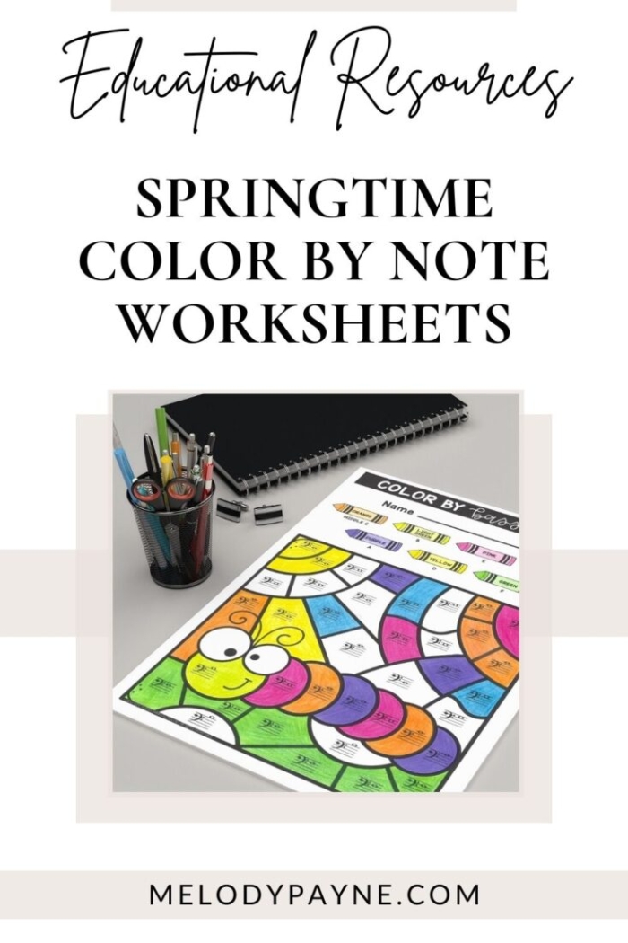 Creative spring nature coloring activity for young learners to explore fractions and colors Kindergarten worksheet featuring a springtime scene to color with simple fractions