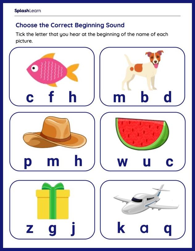 Interactive letter-sound matching activity for young learners in grade K Kindergarten worksheet focusing on letter sounds for early reading skills