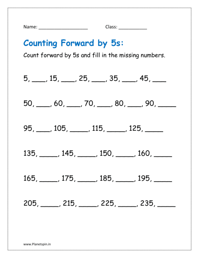 Counting forward missing numbers exercise for young learners in worksheet 14 Kindergarten worksheet for counting forward with missing two-digit numbers to fill in