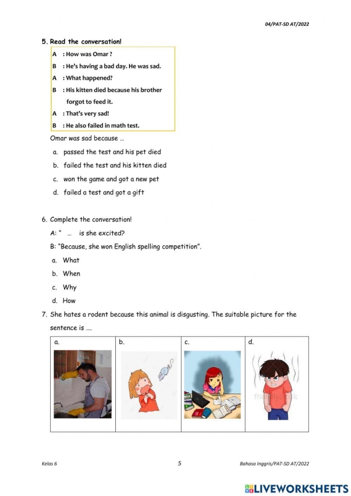 Kindergarten student practicing writing their full name on an end of year assessment worksheet