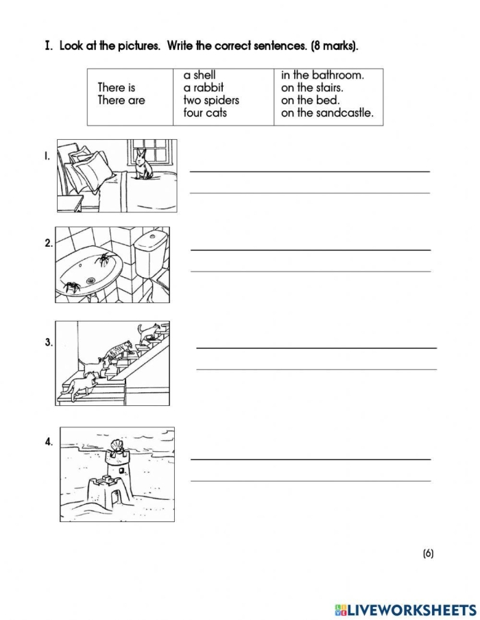Kindergarten student practicing writing their full name on an end of year assessment worksheet