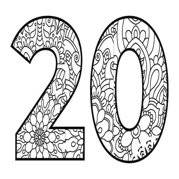 Kindergarten worksheet with 20 teacups to color and count for number recognition