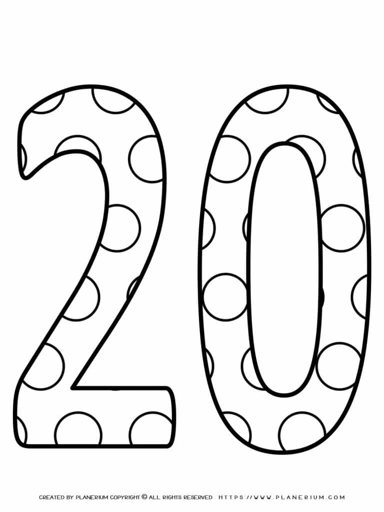 Kindergarten worksheet featuring 20 teacups to color and count for number recognition