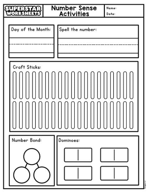 Building Number Sense carnival game worksheet for learning number sequences in kindergarten Kindergarten student completing a carnival-themed number sequence worksheet with missing numbers between 500 and 510