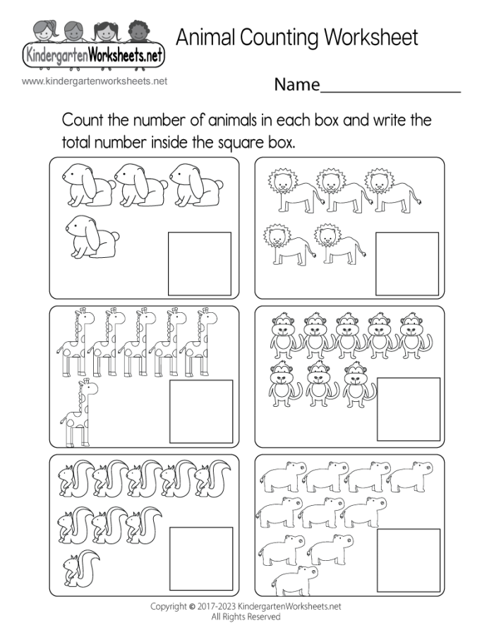 Colorful Creature Counting worksheet for double digit recognition in phonics lessons Kindergarten phonics worksheet featuring creepy crawly creatures for counting practice