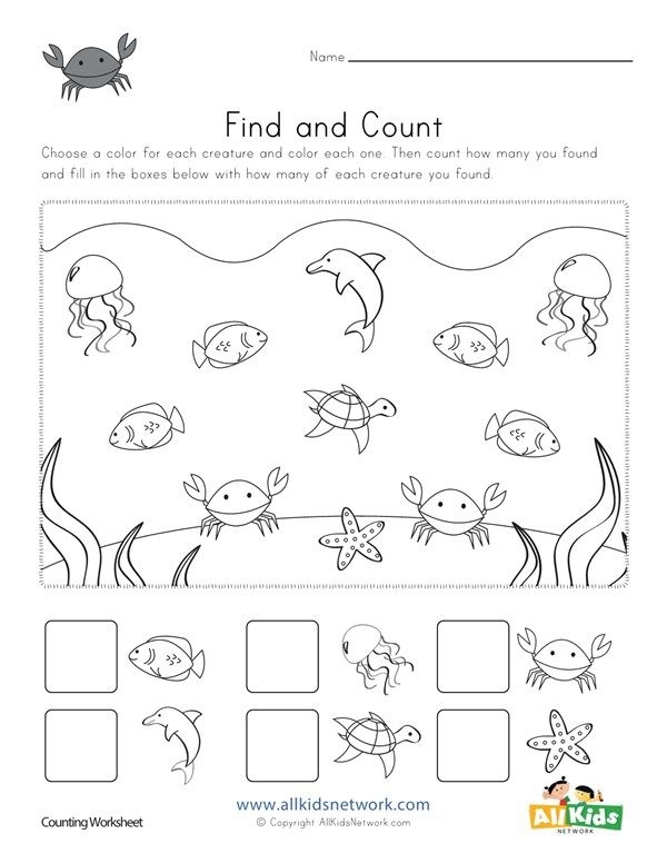 Double digit number recognition activity featuring a fun counting worksheet for young learners, image 21 Kindergarten Creature Counting worksheet with colorful creepy crawly animals for phonics practice