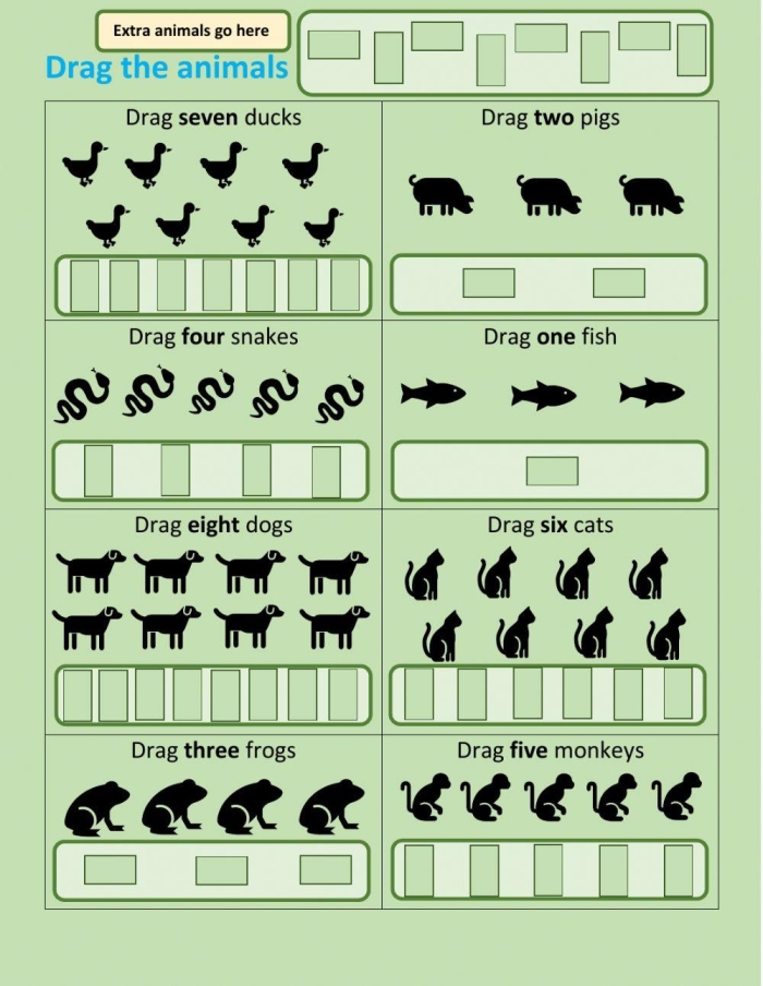 Double digit number recognition activity with fun insect illustrations for young learners Kindergarten Creature Counting worksheet featuring colorful creepy crawly animals for phonics practice