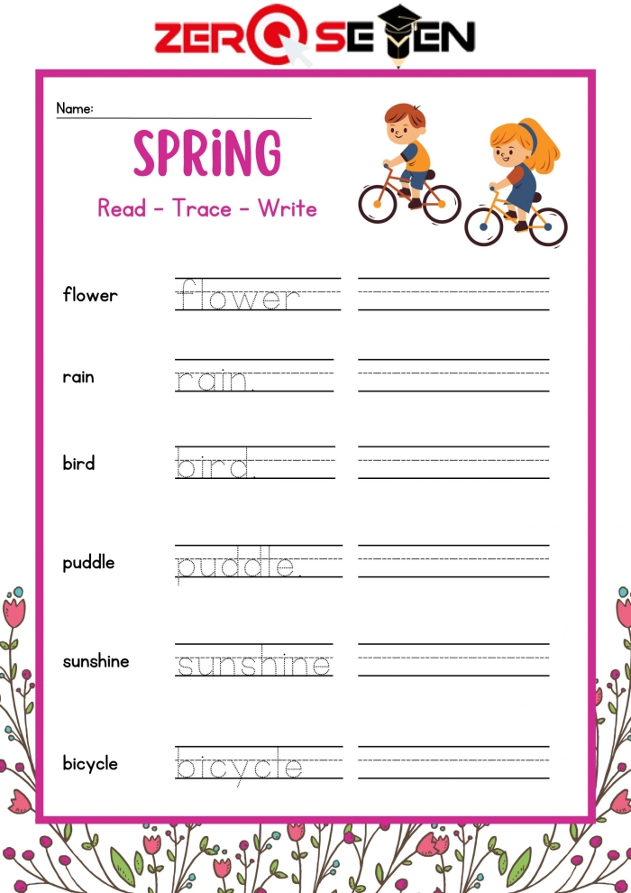 Short A word tracing and writing activity for young learners, worksheet 16 Kindergarten phonics worksheet featuring short A words for reading and writing practice