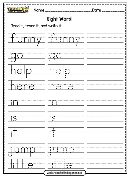 Read It, Trace It, Write It activity sheet for early readers and writers Kindergarten phonics worksheet for tracing and writing short A words