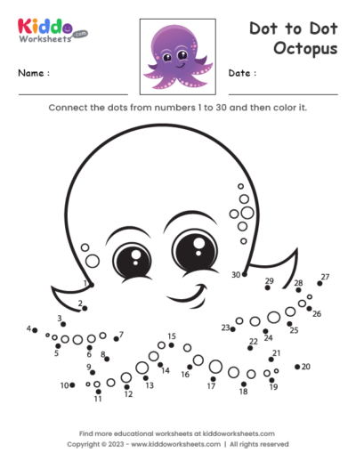 Connect the dots to discover the shark in this fun grammar and mechanics activity for young learners Kindergarten Shark Dot to Dot worksheet featuring counting and writing practice with an undersea animal