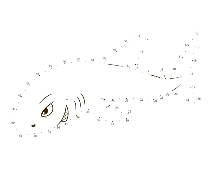Connect the dots to discover an undersea creature in this fun activity page 19 Kindergarten shark dot to dot worksheet for counting and drawing practice