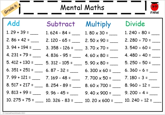 Children's worksheet featuring animal illustrations for subtracting six