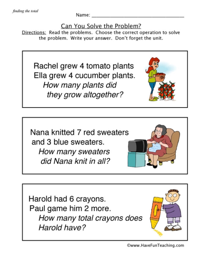 Beginning Word Problems worksheet for young learners focusing on simple story subtraction, image 16 Kindergarten worksheet with basic subtraction word problems about time and money