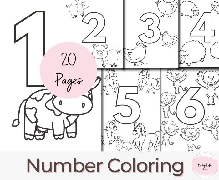 Kindergarten worksheet featuring number 20 with teacups to color and count