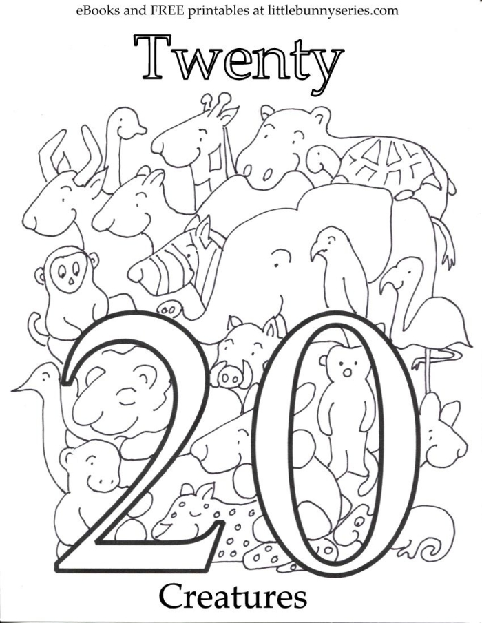 Kindergarten worksheet featuring teacups to color and count up to 20