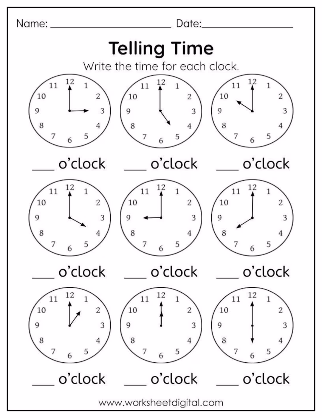Telling Time with Melissa Mouse 1 worksheet for early learners Kindergarten worksheet featuring Melissa Mouse helping kids tell time with clocks