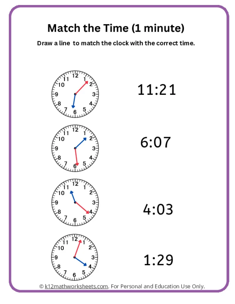 Telling Time with Melissa Mouse 1: A fun activity for young learners to practice time-reading skills Kindergarten worksheet featuring Melissa Mouse, helping kids learn to tell time with digital and analog clocks
