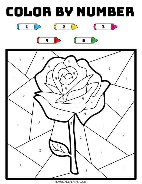 Valentine’s Day math coloring activity for young learners to practice number skills on worksheet 12 Kindergarten Valentine’s Day color by number worksheet featuring a heart-themed math puzzle