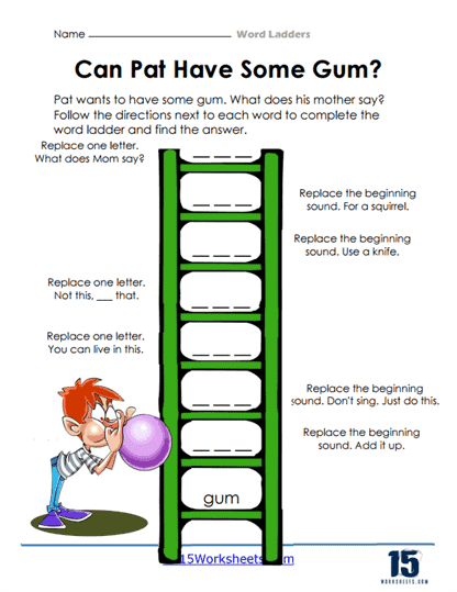 Phonics word ladder activity for young learners in geography category, image 24 Kindergarten geography Word Ladder Challenge worksheet changing CAT to DOG step by step