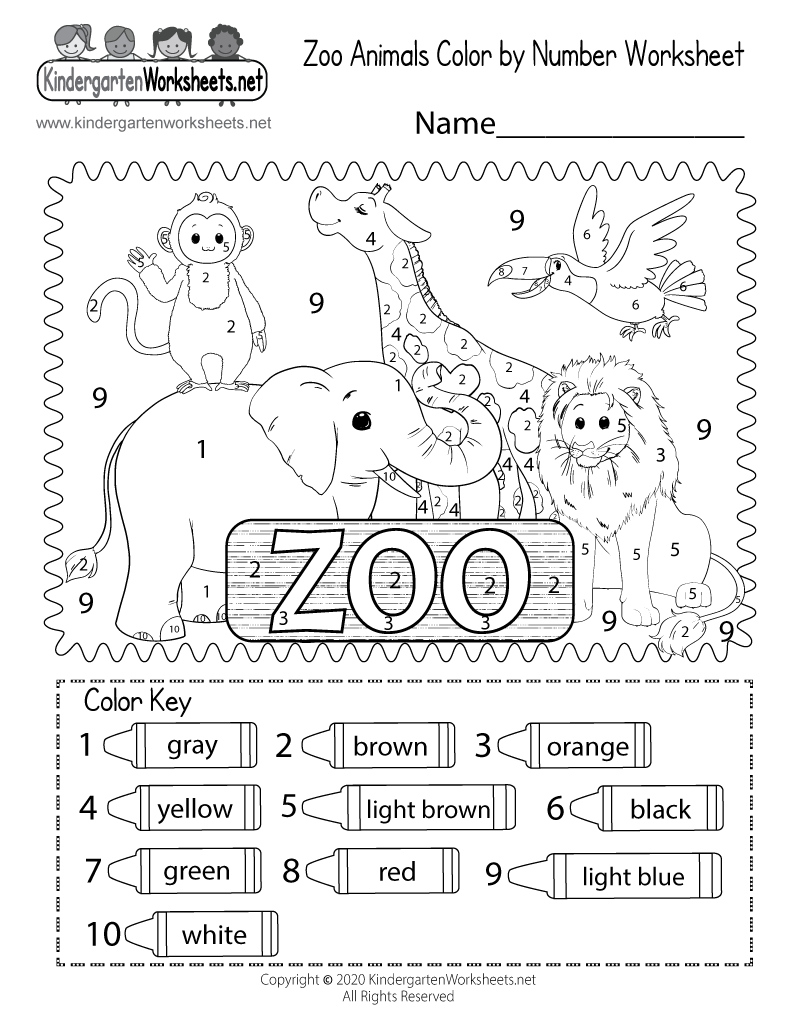 Kindergarten student drawing their favorite zoo animal from a poem about bears camels and wombats