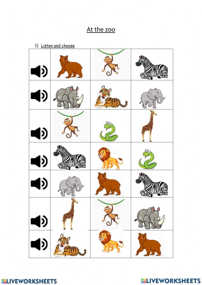 Kindergarten student drawing their favorite zoo animal from a poem about bears camels and wombats