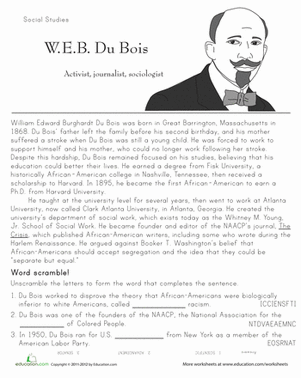 Subtraction worksheet for Fourth Grade Children engaging with the Langston Hughes Historical Heroes worksheet focused on subtraction. Educational resource highlighting the life and work of poet Langston Hughes for fourth graders.