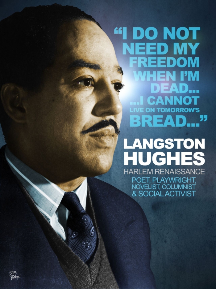 Engaging worksheet featuring Langston Hughes for young learners to explore history and math Langston Hughes Historical Heroes worksheet for fourth graders focusing on subtraction skills