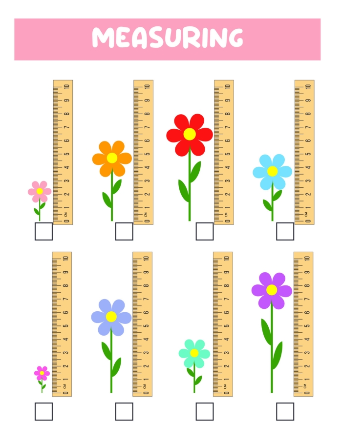 Colorful Measuring Length in Centimeters activity for young learners in Civics and Government, image 20 First Grade worksheet for practicing length measurement in centimeters with bright illustrations