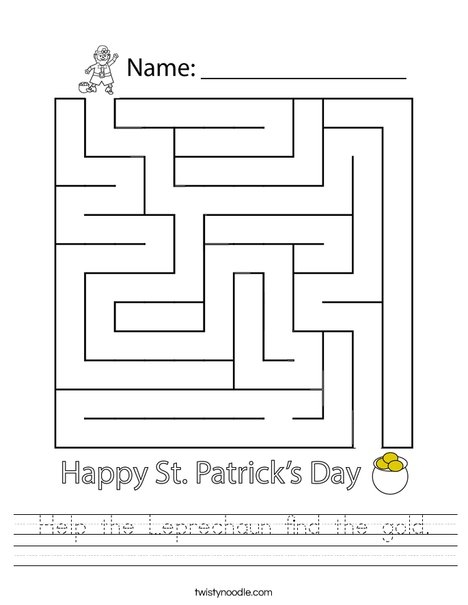 Leprechaun Coin Toss worksheet for first graders featuring a fun penny toss game for St. Patrick's Day