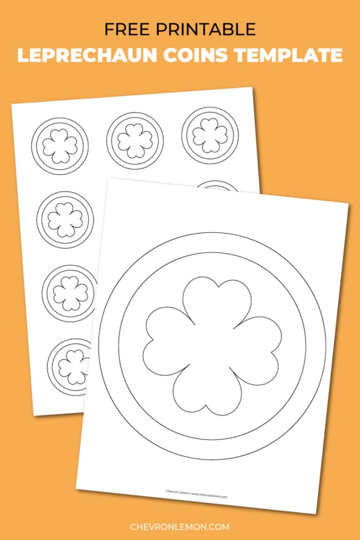 Leprechaun Coin Toss worksheet for first graders featuring a fun penny toss game for St. Patrick's Day
