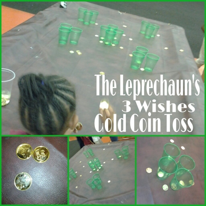 Leprechaun Coin Toss worksheet for first graders celebrating St. Patrick's Day