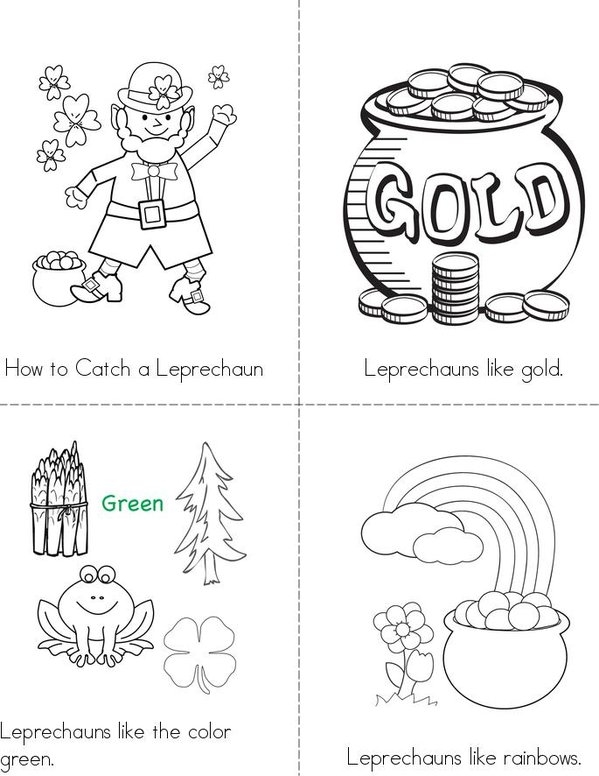 Leprechaun Coin Toss worksheet for first graders celebrating St. Patrick's Day